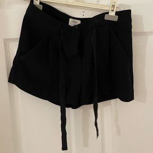 Black Fancy Shorts